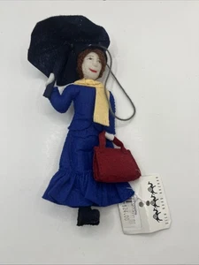 Artisans Handcrafted Ornament Felt Silk Road Bazaar 7" Mary Poppins NWT - Picture 1 of 10