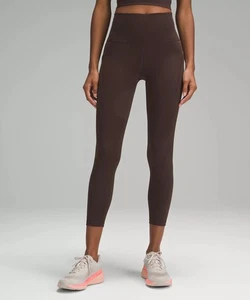 NWT Lululemon Wunder Train High-Rise Tight with Pockets 25" size 8 Espresso - Picture 1 of 6