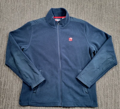 Chick Fil A Oobe Jacket Womens L Large Blue Team Style Full Zip Fleece Employee - Image 1 of 4