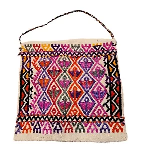 Antike Nahost-Kasachische afghanische Wolle Kamel Satteltasche Teppich 17,5 Zoll x 17 - Bild 1 von 6