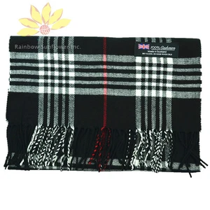 Wholesale lot Check Plaid Unisex 100% CASHMERE Warm wrap Scarf Wool SCOTLAND - Picture 1 of 34