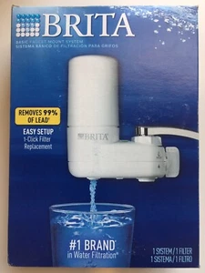 BRITA FILTER BASIC WASSERHAHN-BEFESTIGUNGSSYSTEM BRANDNEU in Brita Box - weiß - Bild 1 von 2
