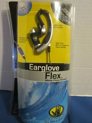 Body Glove EarGlove Flex CRC76014 Black/Silver Ear-Hook Headset New in Open Box - Image 1 of 4