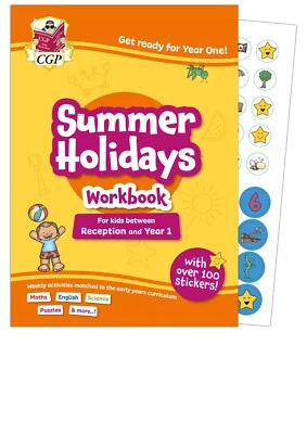 Ages 4-5 Summer Holidays Activity Workbook - for kids Reception & Year 1 CGP - Image 1 of 4