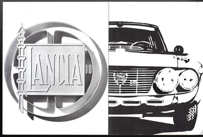 Folleto de ventas desplegable multilingüe Lancia Fulvia 1,6 HF 1969-1971 mercado del Reino Unido Foto 1 de 2
