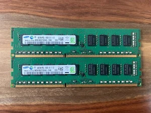 Lot of 2 - Samsung M391B5273DH0-YH9 4GB PC3L-10600E DDR3-1333 2Rx8 ECC Memory - Picture 1 of 2