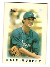 1986 Topps Major League Leaders Minis #37 Dale Murphy