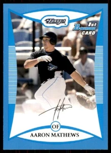 2008 Bowman Blue Paper Aaron Mathews 233/500 Toronto Blue Jays - Picture 1 of 2