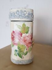 Decorative kitchen jars, shabby chic, handmade decoupage, floral ,roses 