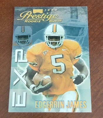 1999 Playoff Prestige EXP Reflections Gold #37 Edgerrin James /1000 - Image 1 of 4