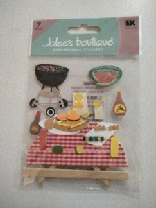 Jolee's Boutique Dimensional PICNIC TIME Scrapbook Stickers grill eat outdoors - Picture 1 of 2