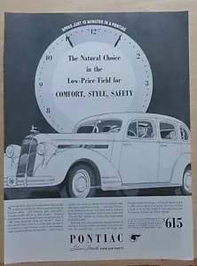 1935 magazine ad for Pontiac Silver Streak - Natural Choice for Comfort, Style - Picture 1 of 1