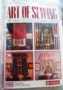 VINTAGE VOGUE PATTERN 974/1 WINDOW TREATMENT & ART OF SEWING VOL. 4 EDITION BOOK - Picture 1 of 11