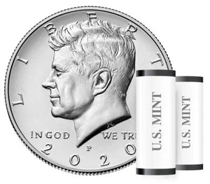 2020 P&D KENNEDY HALF DOLLAR Set (2 COIN SET) Brilliant Uncirculated Quality! - Picture 1 of 4