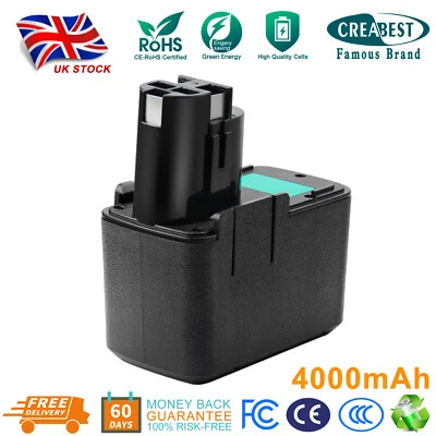 CREABEST 4000mAh 12V Ni-MH Battery for Bosch BAT011 BH1214H AHS3Accu PSR GSB GSR 12VES-2