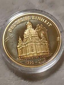 Frauenkirche Dresden - 25 Jahre Deutsche Einheit-vergoldet 1990 - 2015 - Bild 1 von 2