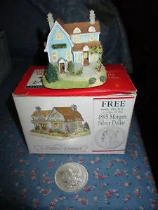 Village Building Liberty Falls Cummings Signmaker 1895 Morgan Silver Dollar-Copy - Picture 1 of 5
