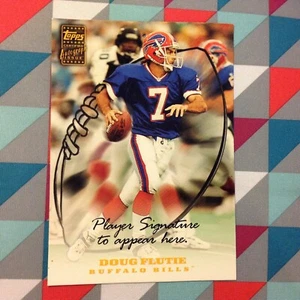 Doug Flutie Bills VERY RARE 1999 topps 5x7 thick card from advertising display - Picture 1 of 2