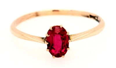 Ruby 9ct Rose Gold Ring - Image 1 of 4