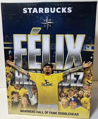 Starbucks Felix Hernandez Mariners Hall of Fame Bobblehead 2023 - Image 1 of 4
