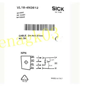 Interruptor fotoeléctrico original SICK VL18-4N3612 - Imagen 1 de 2