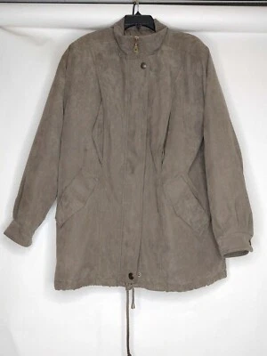 St. John's Bay Men’s Coat Size Large Brown Polyester Overcoat - Image 1 of 4
