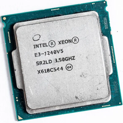 Procesador Intel Xeon E3-1240 v5 SR2LD LGA1151 cuatro núcleos 3,5 GHz C232 C236 Foto 1 de 3