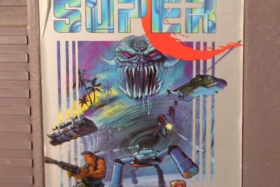 Nintendo Super C Contra 2 NES vintage original classic video game cartridge 1990 - Image 1 of 4