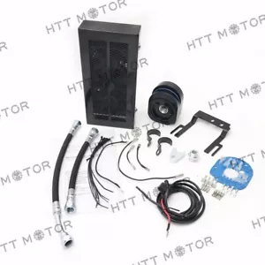 Sistema de refrigeración del ventilador enfriador de aceite refrigerado negro para Harley Softail 2001-2017 2015 - Imagen 1 de 11