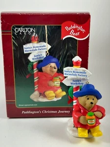 Paddington's Christmas Journey ~ 2000 Carlton Karten Ornament 46 CXOR-052C ~ LESEN - Bild 1 von 13