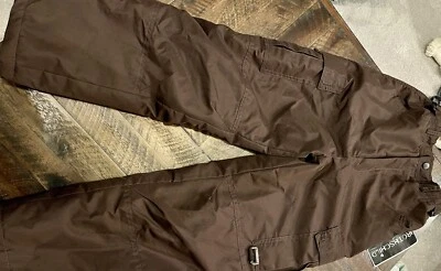 Pantalones de nieve para niños talla mediana 10/12 niños niñas marrón esquí snowboard Rothschild Foto 1 de 4