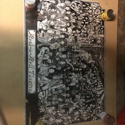 Rock n Roll Theater by Howard Teman Art Poster 36-by-24 Inches - Image 1 of 4