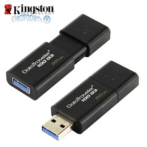 Pen Drive Flash Kingston DT100G3 8/16/32/64GB 128GB Traveler USB 3.2 EE. UU. - Imagen 1 de 12