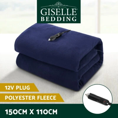 Giselle Electric Heated Blanket Car Truck Throw Rug Travel Camping 12V DC Auto - image 1 of 4