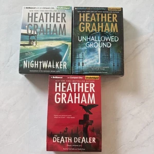 Lot Of 3 Heather Graham Audio Books | New Sealed | Nightwalker + Death Dealer  - Picture 1 of 10