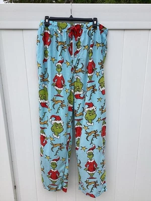 Dr. Seuss The Grinch 男式 Grinch and Max Lounge 睡眠睡衣裤 X-Large 全新 — 第 1/4 张图片