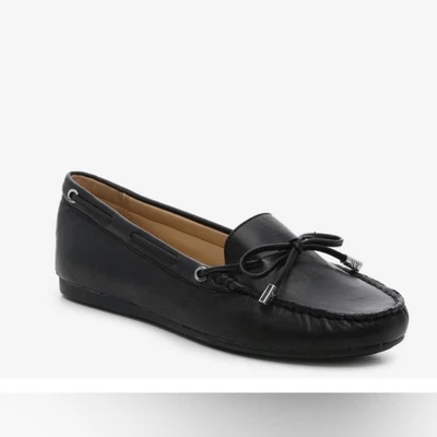 Mocasín Michael Kors Sutton Cuero NUEVO en Caja Negro Talla 7 Foto 1 de 4