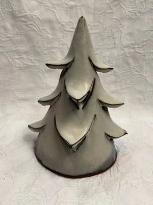 Керамическая скульптура рождественской елки ручной работы — керамическое искусство глазурованная керамика декор 1 - Изображение 1 из 4