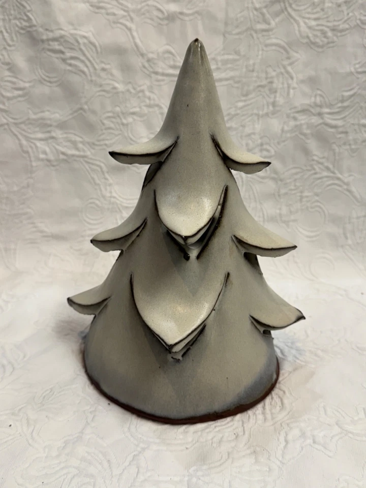 手工陶瓷圣诞树雕塑-陶器艺术釉面石器装饰 1 — 第 1/4 张图片