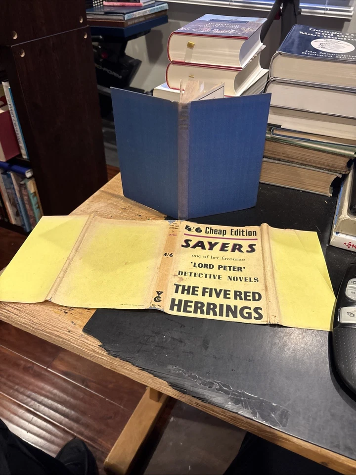 THE FIVE RED HERRINGS Dorothy L. Sayers 1947 hcdj Victor Golancz Foto 1 de 4