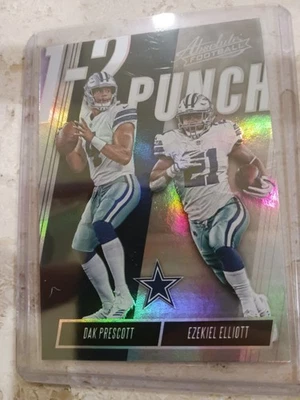 2018 Panini Absolute - One Two Punch Dak Prescott, Ezekiel Elliott #OTP-DE - Image 1 of 2