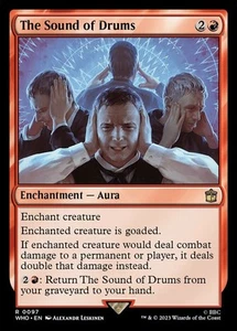 1x The Sound of Drums - Foil - Magic The Gathering Doctor Who - Casi nuevo - Como nuevo, inglés - Imagen 1 de 1