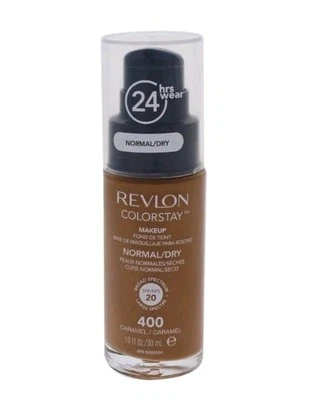 2 Bottles REVLON COLORSTAY 24hrs Foundation NORMAL/DRY SKIN 400 CARAMEL Spf 20 - Image 1 of 4