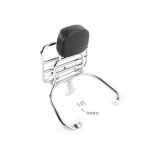 Silver Rear Luggage Rack With Backrest Cushion For Sprint Primavera 150 GTS 300 - Bild 1 von 24