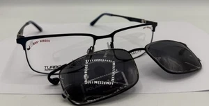 Takumi Turboflex Eyeglasses Satin Blue W/ Magnetic Clip Lens TK 1220 NEW 54-18-1 - Picture 1 of 10