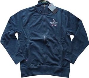 HERREN SWEATSHIRT SHIRT M L XL XXL 3XL Jacke Zip Taschen Baumwolle kobaltblau Be Board - Bild 1 von 1