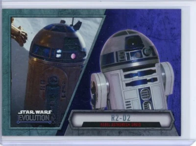 R2-D2 2016 Topps Star Wars Evolution PURPLE LIGHTSABER Parallel Card #77 - Image 1 of 2