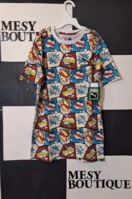 Camiseta PUMA Estampada Cómic Niños Escuela Primaria Multicolor Talla Grande 14-16 Años Foto 1 de 4