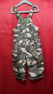 Pantalones de nieve para niños descoloridos Glory cremallera frontal talla 2T camuflaje multi verde Foto 1 de 3