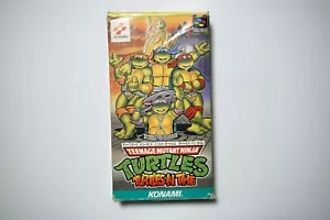 Super Famicom Teenage Mutant Ninja Turtles Turtles in Time boxed JP SFC US Selle - Picture 1 of 4